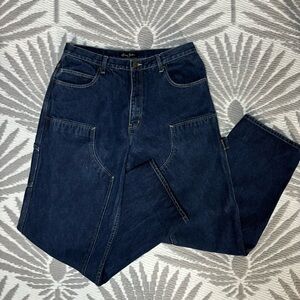 Vtg Sean John Double Knee Carpenter Jeans Dark Wash Baggy Men’s Sz 34 Hip Hop